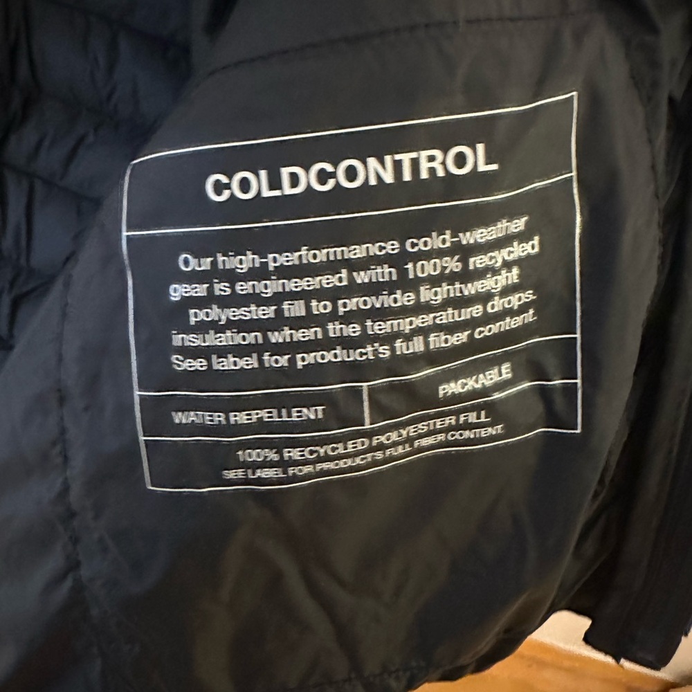 Gap Cold Control Lightweight Black Jacket Packable - image 3